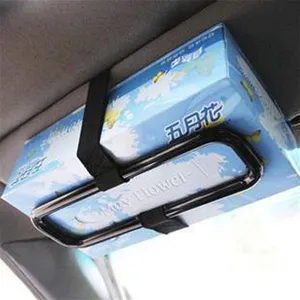 Easy Installation Meatal Car Hanging Tissue Holder for Cup by Metal Tube Design