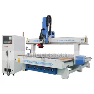 Multi-funções 4 eixo fresadora cnc madeira 2030 cnc router para o metal de alumínio