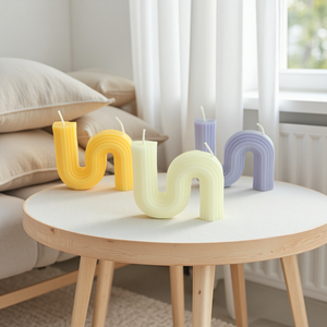 Customizable Eco-Art Luxury Wedding art custom candles slogan 100% Non-Toxic Natural Scented candle - Product Image 4