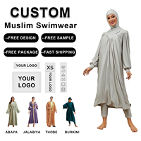 Maillots de bain Zaynab Burkinis, ensemble trois pièces, grande taille, pour femmes, hijab, tenue musulmane, burkinis musulmans
