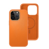 Étuis de téléphone avec anneau en métal bouton marque de luxe de mode étui de téléphone portable en cuir véritable pour Apple iPhone 12 13 14 Pro Max mini