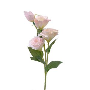 ดอกลิเซียนธัสประดิษฐ์สีขาวชมพู ผ้าไหม สำหรับตกแต่งงานแต่งงาน ของตกแต่งบ้าน - Product Image 5