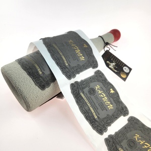 Etiquetas Autoadhesivas Personalizadas con Logotipo para Botellas de Whisky y Vodka, Etiquetas Autoadhesivas de Cuero con Relieve para Botellas de Vino - Product Image 6
