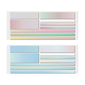 Blocs-notes autocollants transparents et imperméables en PET de 180 pages pour fournitures scolaires et de bureau - Product Image 1