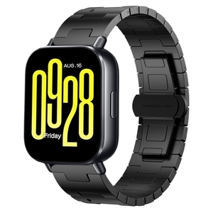 Correa de metal negra para Redmi Watch 5 Active, banda de acero inoxidable de 20 mm, pulsera de repuesto - Product Image 2