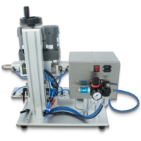 Machine de vissage semi-automatique motorisée pour bouteilles de boissons en plastique, utilisation électrique sur table