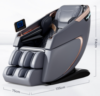 C109, la mejor silla de masaje, gran oferta, manipulador eléctrico 4D 6D, cuidado del cuerpo completo, Control de voz inteligente, cuero PU portátil cero