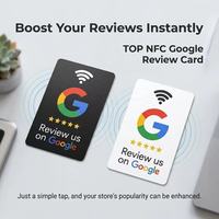 Carte NFC personnalisée pour avis Google, support de table en PVC avec QR Code pour avis, autocollant pour avis clients des entreprises locales