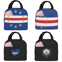 Kap Verde Bestseller Isolierte Handtasche mit Nationalflagge, Lunch-Tasche für Reisen, Picknick, Schule, Büro, Großhandel, Individuell Anpassbar