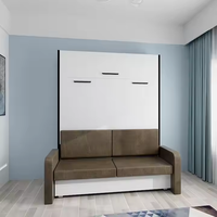 Full Queen Size Vertikal klappbares Murphy-Bett im nordischen Stil Multifunktion ales Wandbett-Sofa mit neuem Design Beliebte Schlafzimmer-Sets