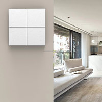 Interrupteur à bouton-poussoir en aluminium Eastkame Knx EIB fonctionnant avec un actionneur GVS ou HDL