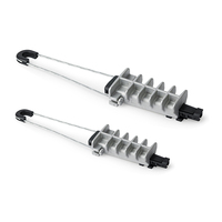 Collier d'ancrage de câble en alliage d'aluminium haute résistance série PAL, accessoires électriques durables pour l'extérieur