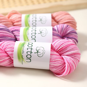 Filato Dimuni 4 Capi 50g 100% Cotone Colori <span class=keywords><strong>Misti</strong></span> Ecologico Riciclato per Lavoro a Maglia Ricamo Cucito Tessitura - Product Image 2