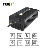 Chargeur de batterie portable personnalisé 12V 72V LiFePO4 pour chariot de golf, chargeur 36V pour balayeuse électrique, chargeur de batterie au lithium, boîte AU EU
