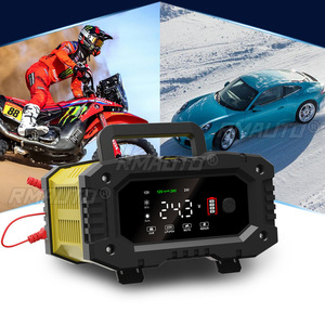 Chargeur de batterie portable 10A pour voiture et moto avec 7 étapes de charge pour batteries Calcium, Gel AGM, Humides, LiFePO4, Plomb-acide - Product Image 6