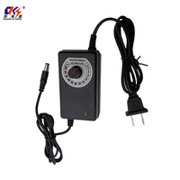 Convertisseur d'alimentation en gros 3-12V 200-2000mA, adaptateur secteur réglable AC/DC de bureau avec indicateur LED pour moteur
