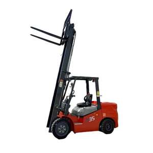 רכב הרמת מטענים 2ton מונע סוללה חשמלית עם אורות אזהרה הוביל לפעולות מחסן לילה forklif - Product Image 1