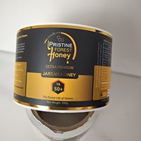 Autocollant d'étiquette personnalisé avec feuille d'or Feuille d'argent pour les aliments Papier couché Autocollants d'étiquette Bopp