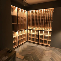 Présentoirs de Luxe pour Bouteilles de Vin – Système de Rangement Individuel pour Bar à Vin et Vitrine de Magasin de Détail