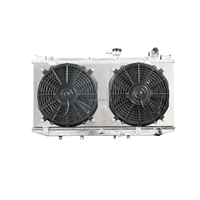 Épaisseur de la pièce centrale personnalisable, large choix disponible pour Toyota Camry ES250 1988, radiateur en aluminium avec cache-ventilateur