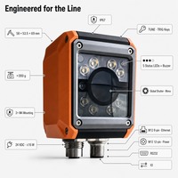Scanner de codes-barres 2D QR industriel à montage fixe avec obturateur global et entrées de déclenchement IO pour le tri sur convoyeur en logistique