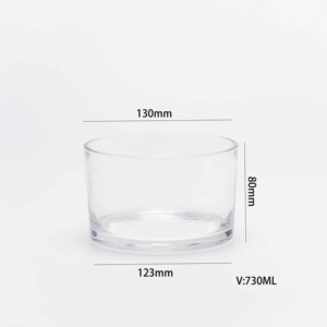 Hot Sale 10oz Clear <strong>Glass</strong> Candle <strong>Jar</strong> Vessel with Rose Gold Metal <strong>Lid</strong> for Candle Making - Product Image 5