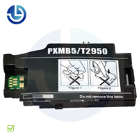 Boîte de maintenance d'encre usagée complète T2950 PXMB5 avec tampon absorbant et puce de comptage pour Epson WorkForce WF100 110 PX-S05B S05W
