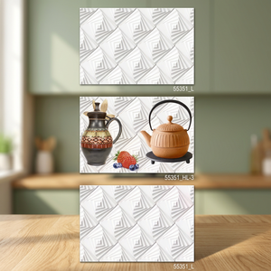 Carreaux muraux en céramique imprimés HD 300x450mm, brillants et émaillés, design moderne pour cuisine et salle de bain - Product Image 5
