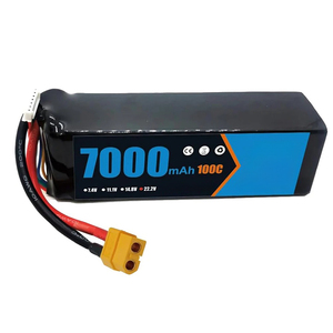 <span class=keywords><strong>Batterie</strong></span> Lipo <span class=keywords><strong>6S</strong></span> 22.2V 100C 7000mAh avec prise XT60 pour Buggy, Truggy, Voiture Tout-Terrain, Bateau, Camion, Avion, UAV de Course 1/8 902025 102040 - Product Image 3
