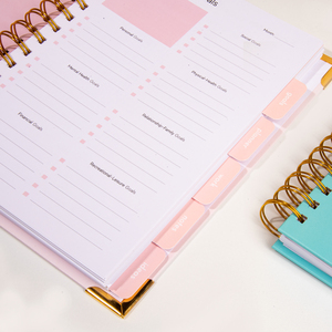 Tùy chỉnh nhãn hiệu riêng bìa cứng mục tiêu kế hoạch hàng ngày hàng tuần xoắn ốc undated mục tiêu Tạp Chí A5 chương trình nghị sự máy tính xách tay - Product Image 5