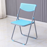Chaise de bureau portable pliable, chaise de conférence colorée, chaise de formation de bureau avec structure métallique