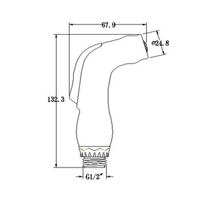 Новейший белый унитаз ванная <span class=keywords><strong>ABS</strong></span> ручной распылитель Shattaf - Product Image 4