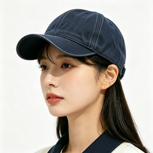 Vintage Washed Cotton 6-Panel <b>Baseball</b> <b>Cap</b> Unstructured Distressed Dad Hat Adjustable Retro Soft Common Letter <b>Cap</b> for Men Women - Product Image 1
