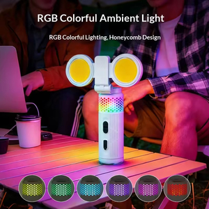 Lampe de nuit multifonctionnelle à sept couleurs changeantes, rechargeable par Type-C avec fonction magnétique pour le camping - Product Image 3