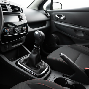 Clio 3 Sport Gear <b>Shift</b> <b>Knob</b> and Gaiter Set 5-Speed Grey Framed Gaiter + Sport <b>Knob</b> (1 Piece) Long Feature Turkey - Product Image 3