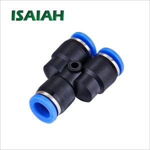 Connecteur rapide de pièce pneumatique de haute qualité One Touch Y Type raccord en laiton pneumatique à trois voies - Product Image 1