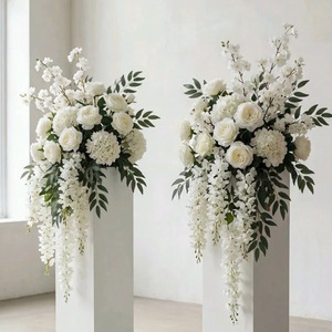 HK-FB005 Boule de fleurs artificielles en soie pour mariage, centre de table, arrangement floral, boule de fleurs pour événement, boule de fleurs pour table - Product Image 2