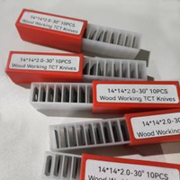 14*14*2 Pisau Planer Kayu Berkualitas Tinggi dari Tungsten Carbide yang Dipoles, Suku Cadang Mesin Pertukangan untuk Sisipan Pemotong