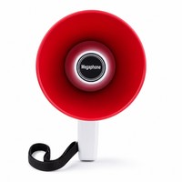 Mégaphone portable 40W, haut-parleur sans fil, corne en PP, portable pour événements, publicité, patrouille