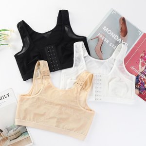 Soutien-gorge de sport fermé avant commerce extérieur grande taille sans anneau en acier sous-vêtements postopératoires pour femmes <span class=keywords><strong>augmentation</strong></span> <span class=keywords><strong>mammaire</strong></span> ouverte - Product Image 5