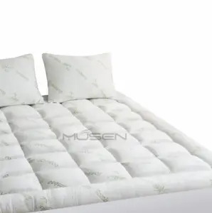 Sweatshirt de matelas double en bambou, Ultra doux, respirant, en peluche Extra