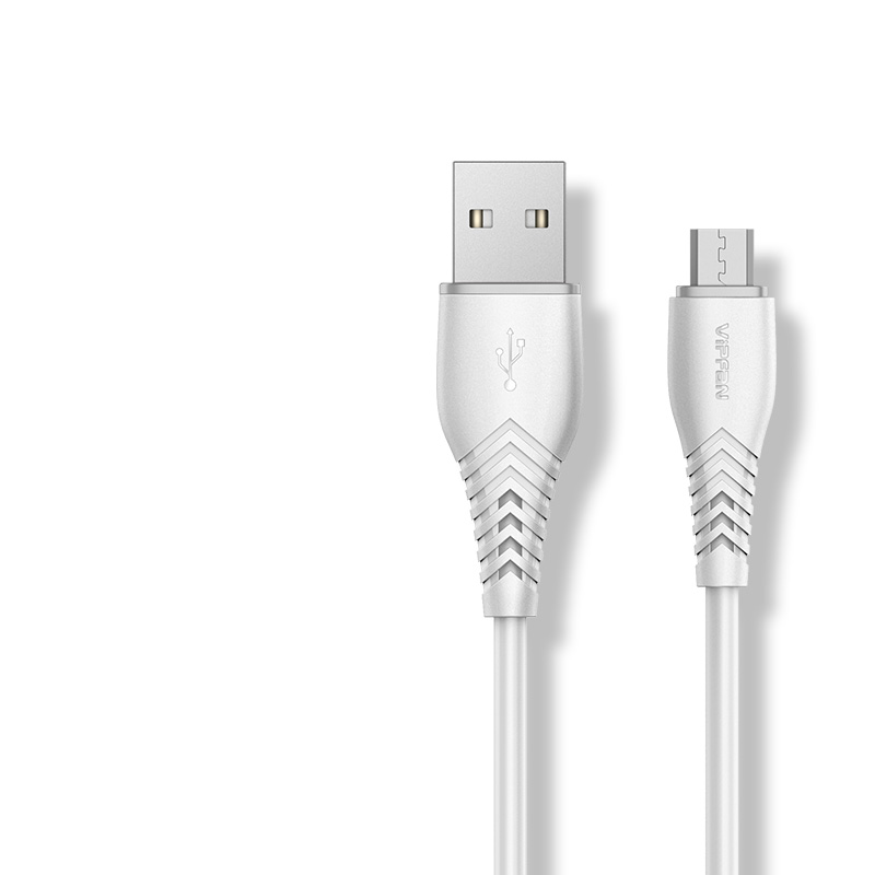 Vipfan Оптовая заводская цена 1 м ПВХ micro usb v8 usb Дата-кабель