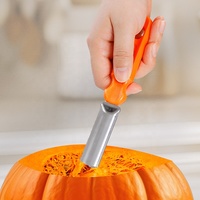 Groothandel 11-delige premium kwaliteit roestvrijstalen duurzame Halloween pompoen snijsets met fruit- en groentesnijgereedschap