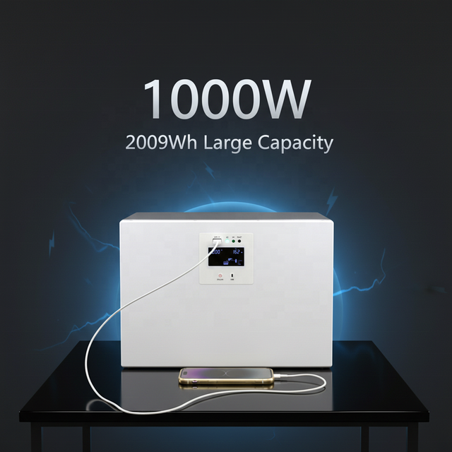 1000W 2009Wh Lifepo4 Battery Backup Power Supply Portable Emergency Electric Generador Solar Generator Power Charging Station