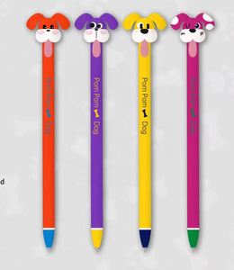 Stylo bille en plastique premium pour enfants, motif animaux personnalisés (Girafes, Dinosaures), pointe 1,0 mm, fournitures scolaires - Product Image 3