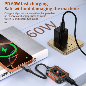 高品质二合一 USB-C 音频 60W PD 快速充电适配器，适用于电脑边听边充，支持数据传输 - Product Image 2