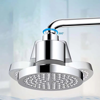 Pommeau de douche pluie haute pression 20 jets, design moderne, pour salle de bain, idéal pour eau dure adoucie