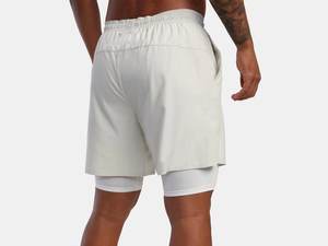 2 in 1 da uomo <span class=keywords><strong>Micro</strong></span> Mesh <span class=keywords><strong>Shorts</strong></span> da allenamento da ginnastica da Jogger pantaloncini da uomo in poliestere ad asciugatura rapida mimetica - Product Image 3