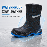 Bottes hautes imperméables EN ISO 20345 S3 avec embout en acier, semelle intermédiaire en PU résistante aux perforations, antidérapantes, pour l'industrie, la construction et les usines