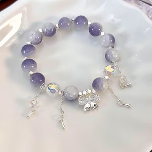 Bracelet en perles de cristal à double explosion de couleur petite taille avec motif papillon, fleur et ange, pour femme, décoration de la main, cadeau pour petite amie - Product Image 1